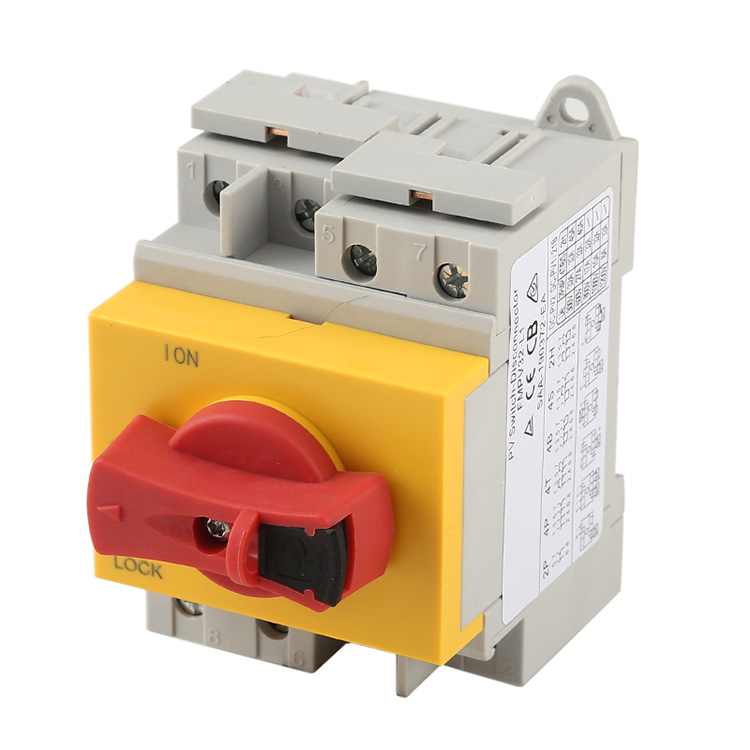 Din Rail Mounted DC Isolators Guhestina Veqetandinê Ji bo Pv-ya Rojê